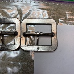 NORTH & JUDD MANUFACTURING CO. Set Of Two Buckles NOS 2 1/4 Across 1.5 Inside