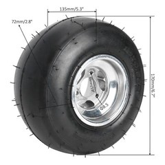 5inch Go Kart Wheels Tires Rims Hub Knuckles 11×7.10-5 10×4.50-5 Racing Trike