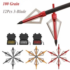 12Pcs 20Inch Crossbow Bolts Carbon Arrows /12Pcs Hunting Broadheads /Quiver Tube