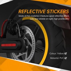 1 Set Reflective Stickers Scooter Full Set Stickers for Series Kickscooter7636