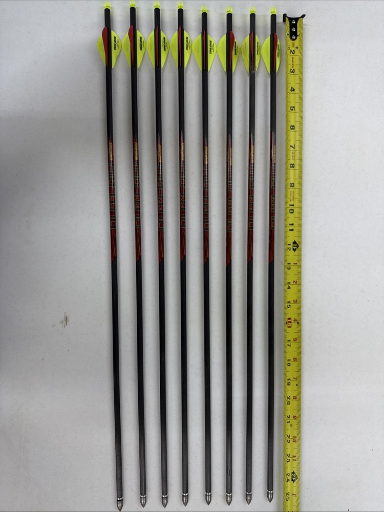 Lot Of 8 Outlaw 400 Spine Arrows – Short – Item 4307
