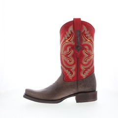 Dingo True Grit DI-141 Mens Brown Leather Pull On Cowboy Western Boots 7