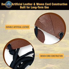 Shepherd Sling Durable Leather Rock Throwing Slingshot Long Distance Launcher