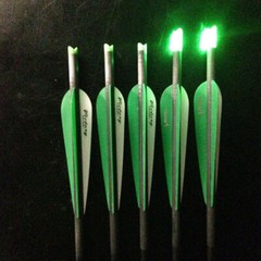 Archery Crossbow Bolts 20 Inch Carbon Arrows Hunting Broadheads Led Nocks Shoot