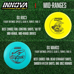 Set 10 Pack – Disc Golf Starter Set for Beginners with Disc Golf Drivers, Mid-Ra