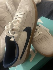 Nike SB Heritage Vulc Summit White Navy Skateboarding Shoes US Size 9.5 men