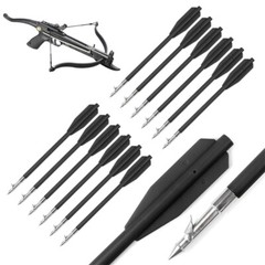 12PCS 6.8″ Plastic Fishing Bolts Hunting Arrows for 50-80 lbs Pistol Crossbow US