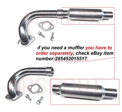 Low Exhaust Pipe 1″ female thread for: Predator 301cc, Predator 420cc, GX 270