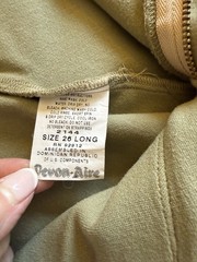 DEVON AIRE Sage Green & Tan riding breeches 26 Long *EUC* Stretch