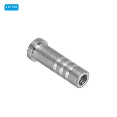 PATIKIL Arrow Inserts 0.244″ Dia 6.2mm 0.307″ 7.8mm, 12 Pack Aluminum Silver