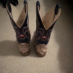 Men’s Justin Boots Tan Pirarucu Ocean Front 7d