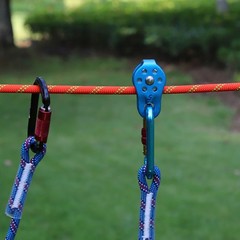 20kN Fixed Micro Pulley for Rock Climbing, Rappelling, Zipline 1/2 or 13mm Rope