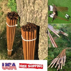 100pcs Archery Bamboo Shafts 33in 40-45lbs Handmade Arrow Straight Dia7-8mm