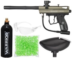 Kingman Spyder Victor Atomic Pickle Indoor Paintball Gun Kit Dust Olive w/Green