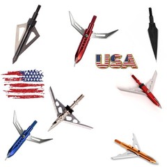 12pcs Ultra-Sharp Arrow Broadheads Bag Tips Hunting Reliable Archery Accessories