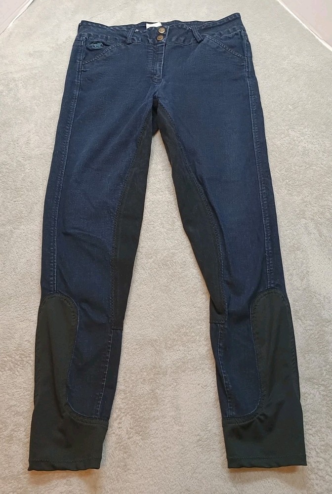 Piper by Smartpak Jean Breeches 32L Equestrian Riding Pants Embroidered Two Tone