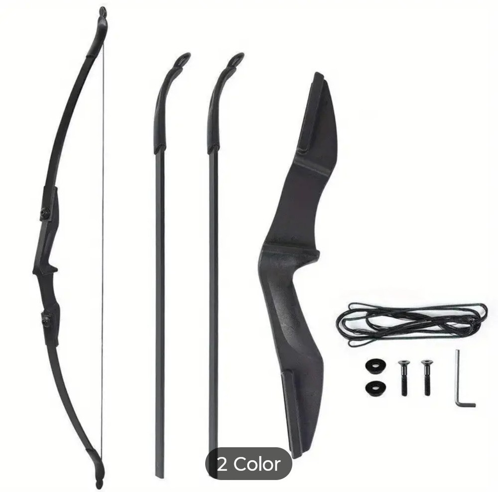 Recurve Bow 57″ Inch Longbow with a 16″ Inch Ambidextrous Handle