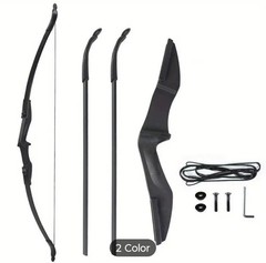 Recurve Bow 57″ Inch Longbow with a 16″ Inch Ambidextrous Handle