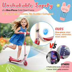 Kick Scooter for Kids 4-8 Years Age Outdoor Toy- 2 Wheels Light-Up Toddler Scoot