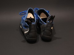 Evolv Climbing Shoes Mens 12.5 Blue Suede VTR3D Trax Lace Up USA