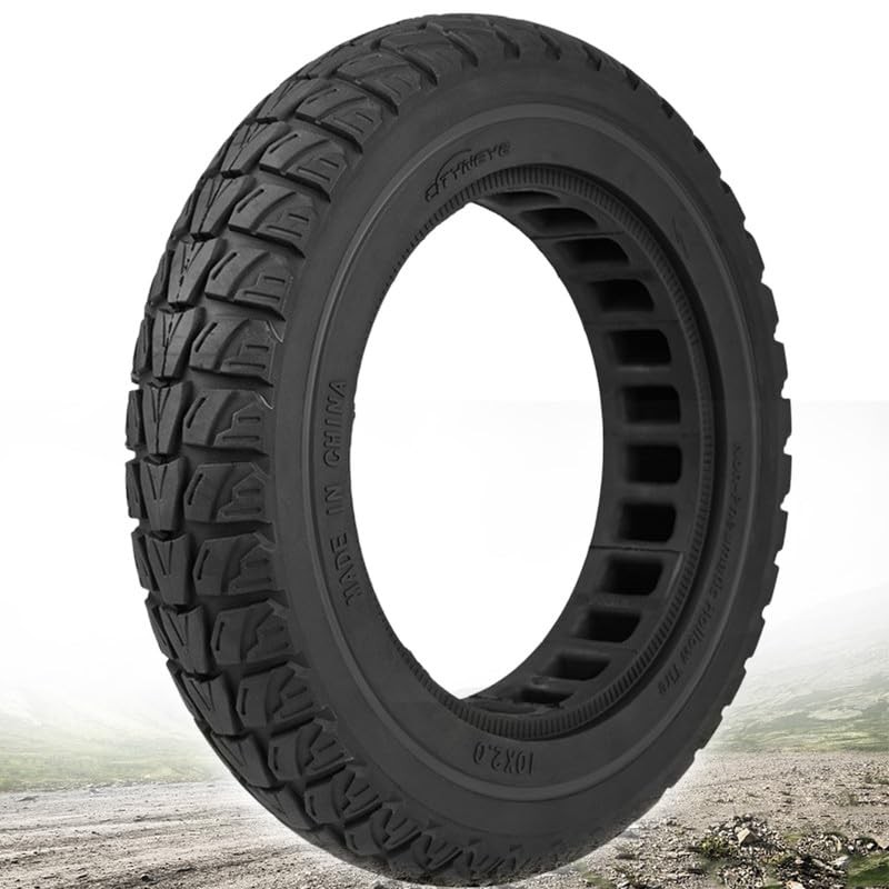 GLDYTIMES 10X2.125 Solid Tire: 10×2/54-152 Tubeless 10 inches, black 1pcs