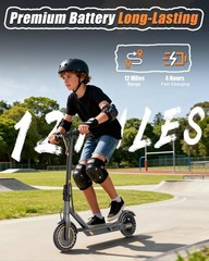 Electric Scooter for Kids Ages 8-12 350W Motor Foldable Escooter 12Miles 31km/h
