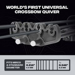 BALLISTA Universal Crossbow 4 Arrow Quiver – Quick-Detach Picatinny Mount