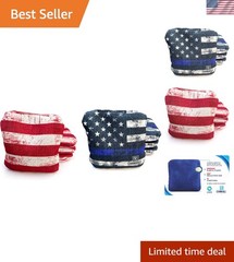 Professional Dual Sided Cornhole Bags- 16 oz 6×6 w/ Resin Fill – Official Tou…