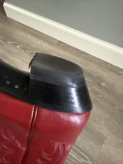 Vintage Tony Lama Women’s Red Leather Western Cowboy Boots, US Size 8B