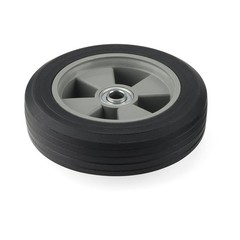 2 PCS 8 x 2.1 Inch Hand Truck Wheels, Flat Solid Rubber Replacement Tires for…