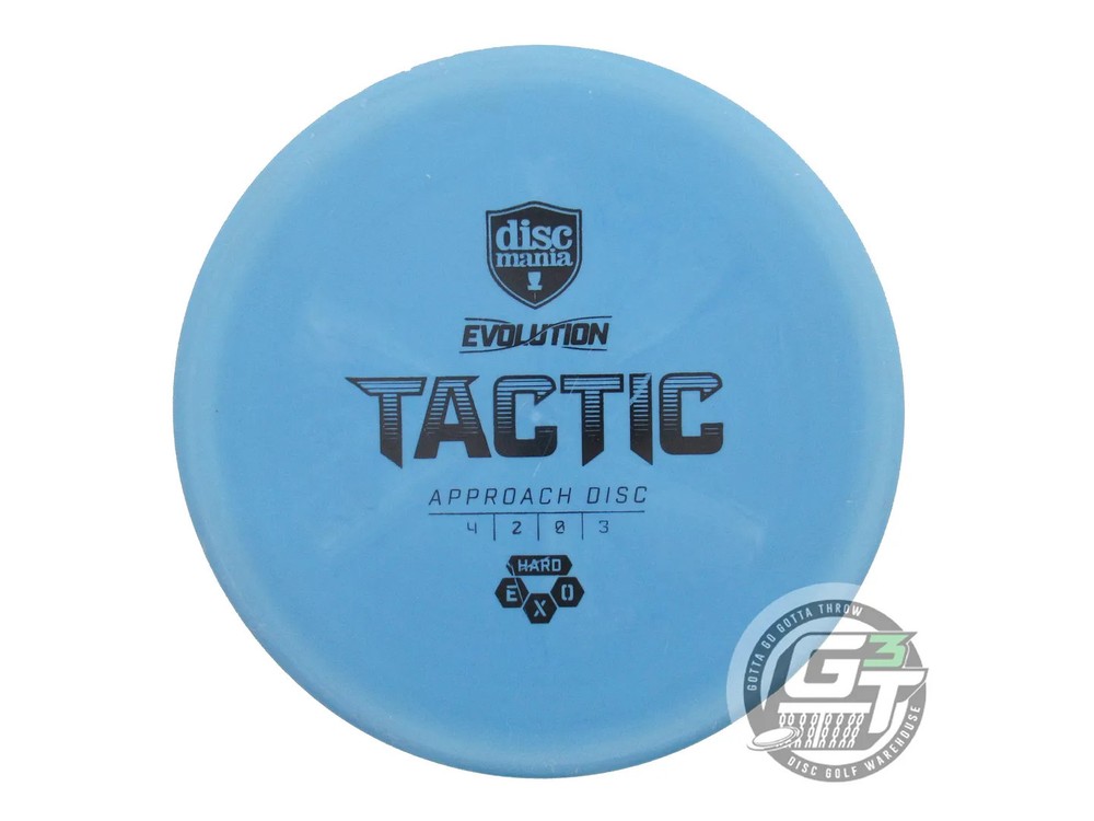 USED DiscMania EXO Hard Tactic 173g Blue Black Stamp Putter Golf Disc