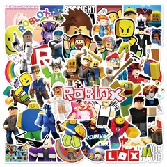 Mix 10/50 PCs Roblox Game Luggage Notebook Laptop Car Sticker – No Duplicate
