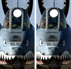A-10 Warthog Cornhole Wrap Decal with Free Laminate Included