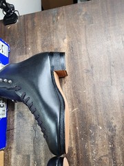 Riedell 336 Roller Skate Boots New SZ 5.5 M NOS BLACK LEATHER HIGH QUALITY VTG