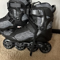 Powerslide Phuzion Radon Black White 80 Men Inline Skates Size 10 M Size 11 W US