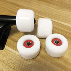 Sport Skateboard Soft Cruiser Street Wheels 50mm 83A Set With Bearings Spacers