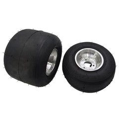 1/2X 10×4.50-5 Go Kart Front Slick Wheel Rim Tire 5″ Drift Trike Racing Cart ATV