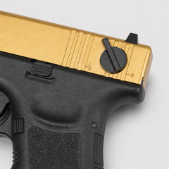 WE 26 Golden Style, 6mm GBB Airsoft Pistol, Full and Semi Auto Hop-Up System