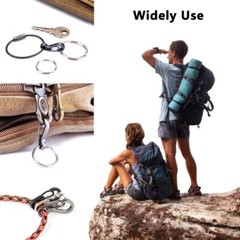 10-30X Mini SF Aluminum Spring Carabiner Clip Keychain Outdoor Snap Camping Hook