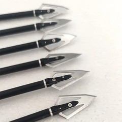 6/12pcs 100 Grain Hunting Broadheads Arrowheads Arrow Heads Tips Points Shooting