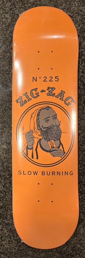 Zig Zag Rolling Papers & Accessories Skateboard Deck 8in – 78mm French Orange