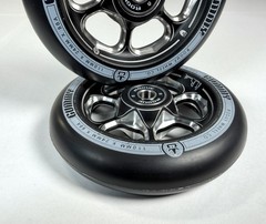 ROGUE Pro Stunt Scooter Wheels, Gummy 110mm x 24mm, 88A – Black/Black (2 Wheels)