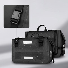 Motorcycle Saddlebags Soft-Sided Saddle Bags with Straps Easy to Install