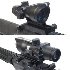Trijicon type ACOG TA31B scope replica x4 RED reticle light emitting model