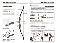 60″ Hunting Archery Takedown Recurve Bow 30-50lb Arrows Wooden Traditional Bow