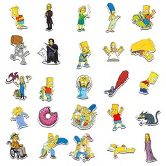 Mix 10/50 PCs The Simpsons Cartoon Luggage Laptop Car Sticker -No Duplicate