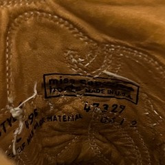 Vintage Miss Capezio Tan Leather Western Cowboy Boots Embroidered Details