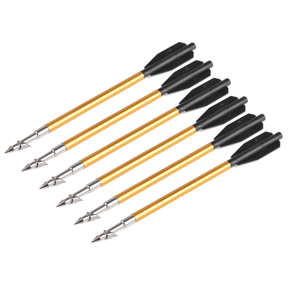 6/12pcs 6.8″ Archery Crossbow Bolts Fishing Arrows Aluminum Hunting Bowfishing