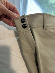 R.J. Classics Gulf Natural Rise Front Zip Breeches – Tan Sz 28