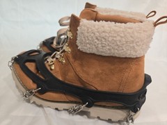 Ice Cleats Crampons 28 Spikes Anti Slip Traction With Boots St. Johns Bay 10 Wom